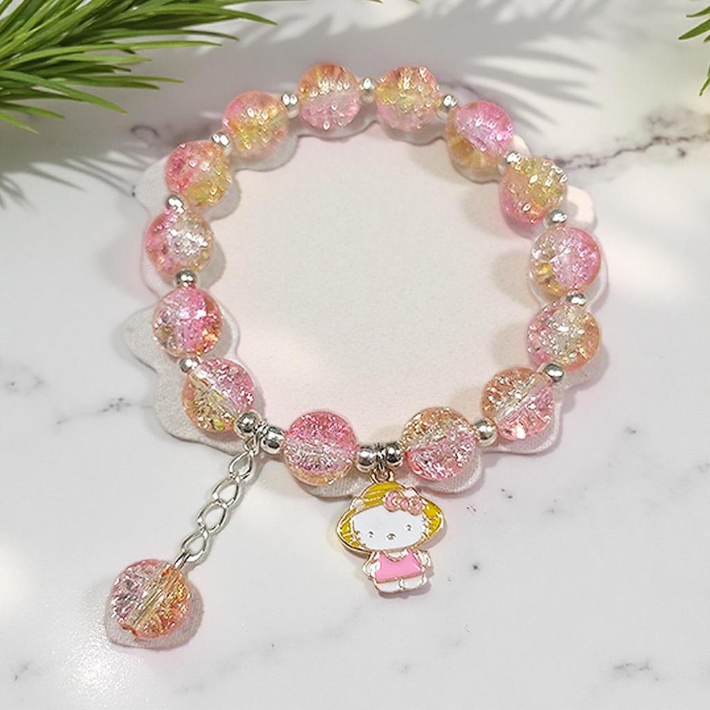 Daisy Popcorn Beaded Bracelet: Elegant Women's Hand Jewelry