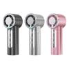 199 Gears Rhinestone Handheld Fan Digital Display Turbo High Speed Fan Mini Cooling Fan  Summer