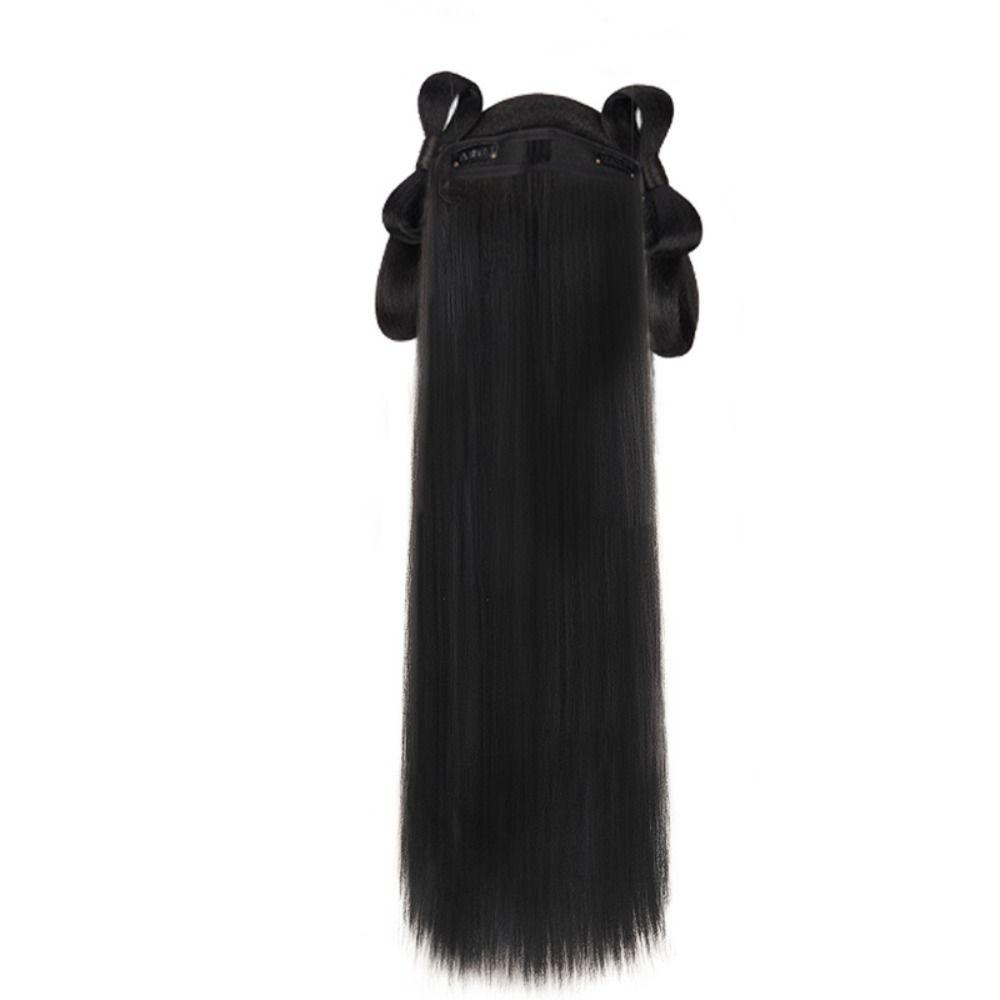 Vintage Headwear Hanfu Wig Headband Long Hanfu Cosplay HairPieces Chinese Ancient Wig Women