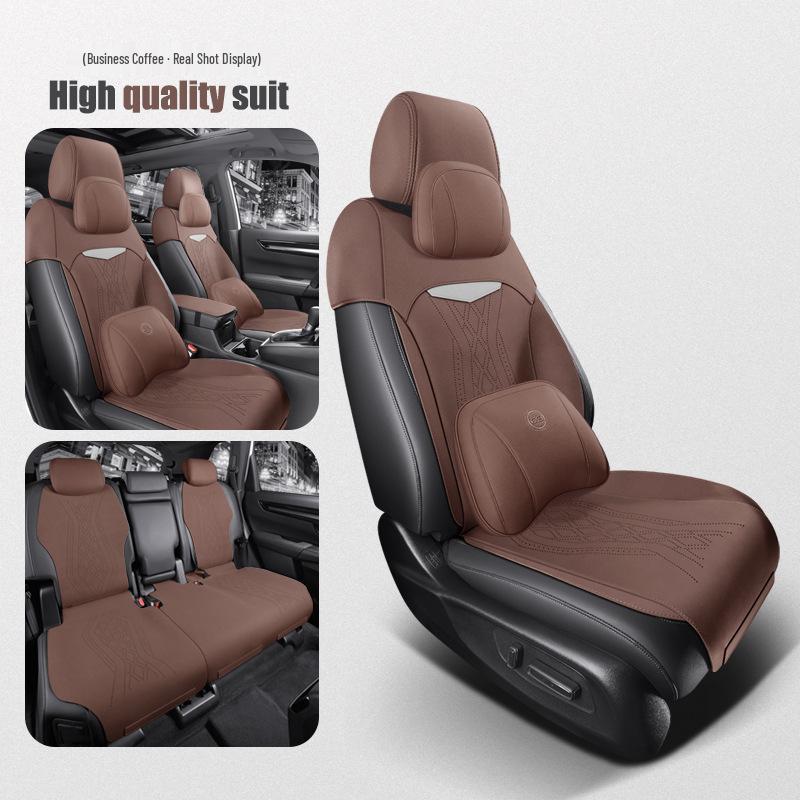 Universal Suede Seat Cover for Dongfeng Honda CR-V - Semi-Enclosed, Four Seasons, 2023