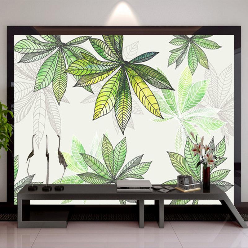 Warm 3D Non-woven Wallpaper Mural for TV Background, Weddings, Living Room, and Bedroom