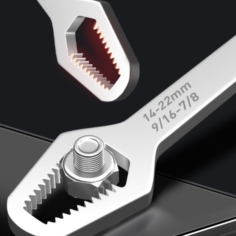 8-22mm Universal Torx Wrench Board Adjustable Double-head Torx Spanner Self-tightening Glasses Wrench Multi-purpose Tool