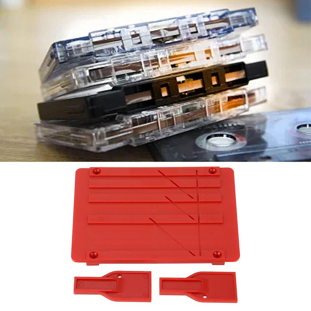 1/4 10inch Tape Splicing Set Open Reel To Reel Tape Splicing Block Set with Splicing Tape for Revoxsonido 1 1/2 1/4 1/8 Inch Tape