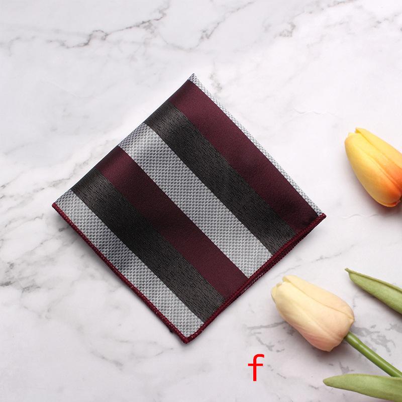 Source Pocket Towel Men'S Polyester Suit Dress Chest Towel Multi-Color Handkerchief Sales Striped Small Square Towel