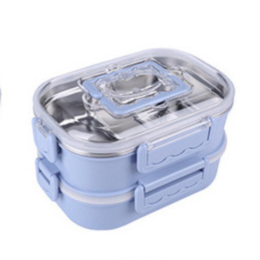 1200ml Insulated Food Container Double Layer Large Capacity Food Box  Picnic