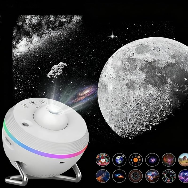 Galaxy Projector, Planetarium, Meteor Mode, Quiet, for Home Rooms, Home Star Projector Light, Starry Sky/Nebula/Moon/Celestial Bodies, Ceiling