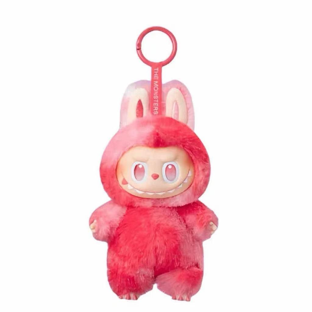 1Pc For Labubu 3 Heartbeat Macaron Enamel The Monsters Face Blind Pvc Figurine Tabletop Ornament Kawaii Doll Kid Birthday Gift Key Rings