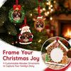 Flat Design Christmas Photo Frame Hanging Rope Xmas Tree Decoration  For Wall