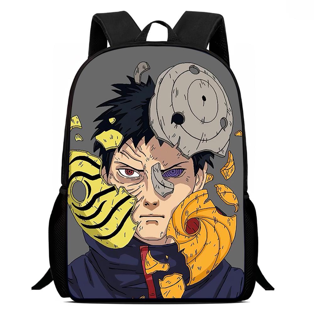 NARUTO Anime 15 Inch Children Cartoon Backpack,Comfort Adjustable Shoulder Straps,School&Daily Use,For 6-11 Year Old Boys&Girls