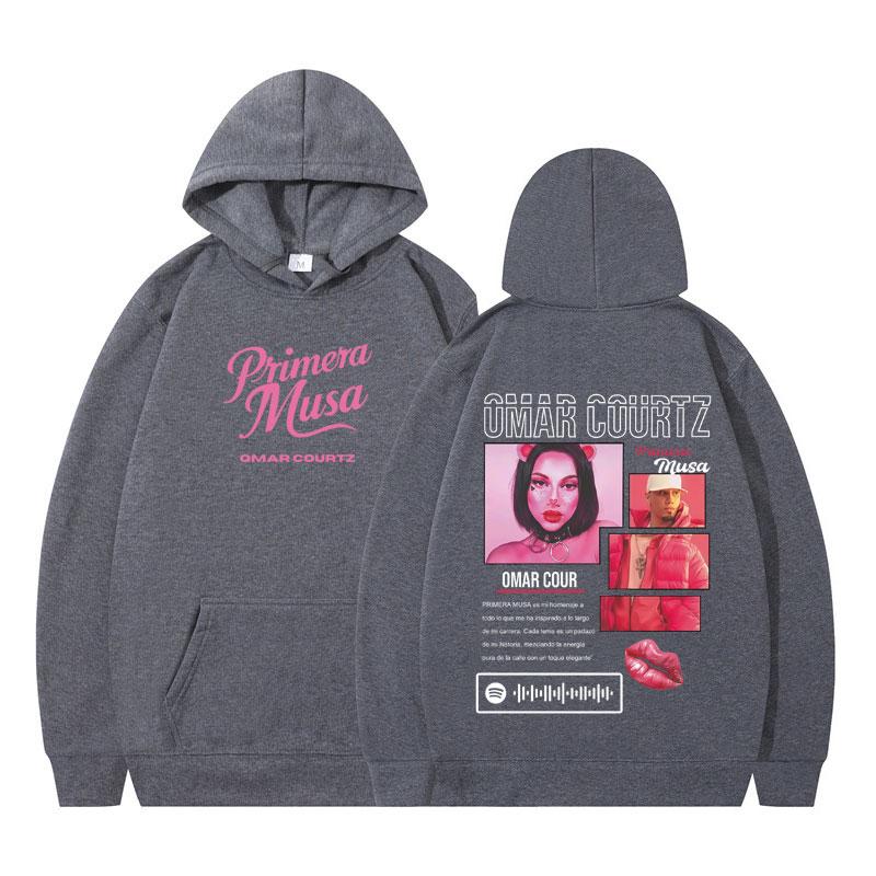 Rapper Omar Courtz Primera Musa 2025 Graphic Hoodie Men Women Hip-hop Pullover Comfort Streetwear Casual Aesthetic Sweatshirts