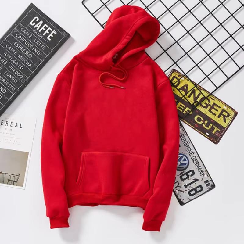 Women's Hoodies Women Pullover Autumn Winter Casual Hoodie Sweatshirts Solid Color Hoodies Oversize Black Sweatshirt For Female