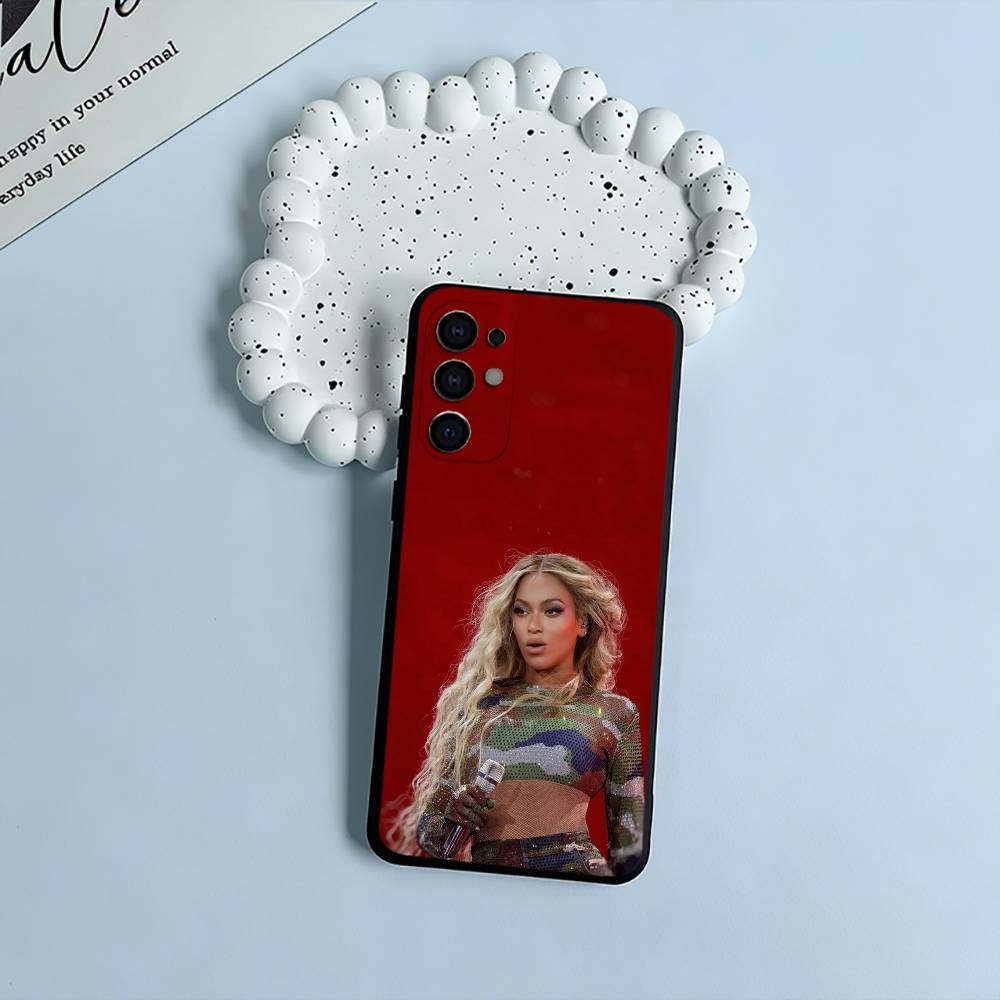pop diva-B-eyoncé Phone Case For Samsung S25,S24,S21,S22,S23,S30,Ultra,S20,Plus,Fe,Lite,Black Soft Silicone