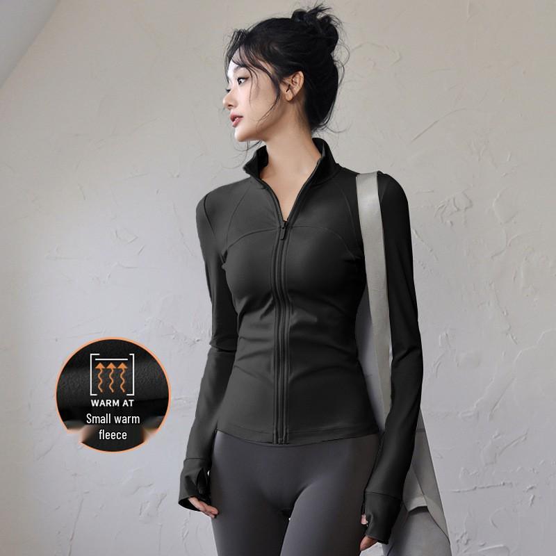 

Жіноча швидковисихаюча куртка Lulu для йоги, пілатесу, фітнесу та бігу - Спортивний топ з довгим рукавом XXL