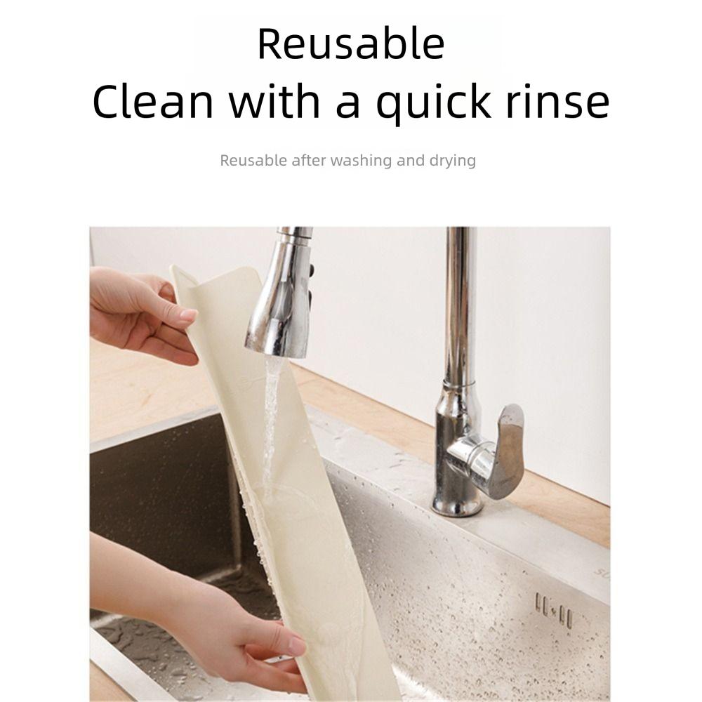 Anti-splash Feature Kitchen Sink Splash Guard Silicone Water Splash Guard  Washing Basin