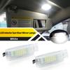 2PCS LED Interior Sun Visor Vanity Mirror Light For Skoda Fabia 00-08 Superb 08-17 For Seat Altea 04-19 Alhambra MK1 00-10
