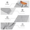 Men's Fleece Lined Color Block Zip Up Stand Collar Sweatshirt.