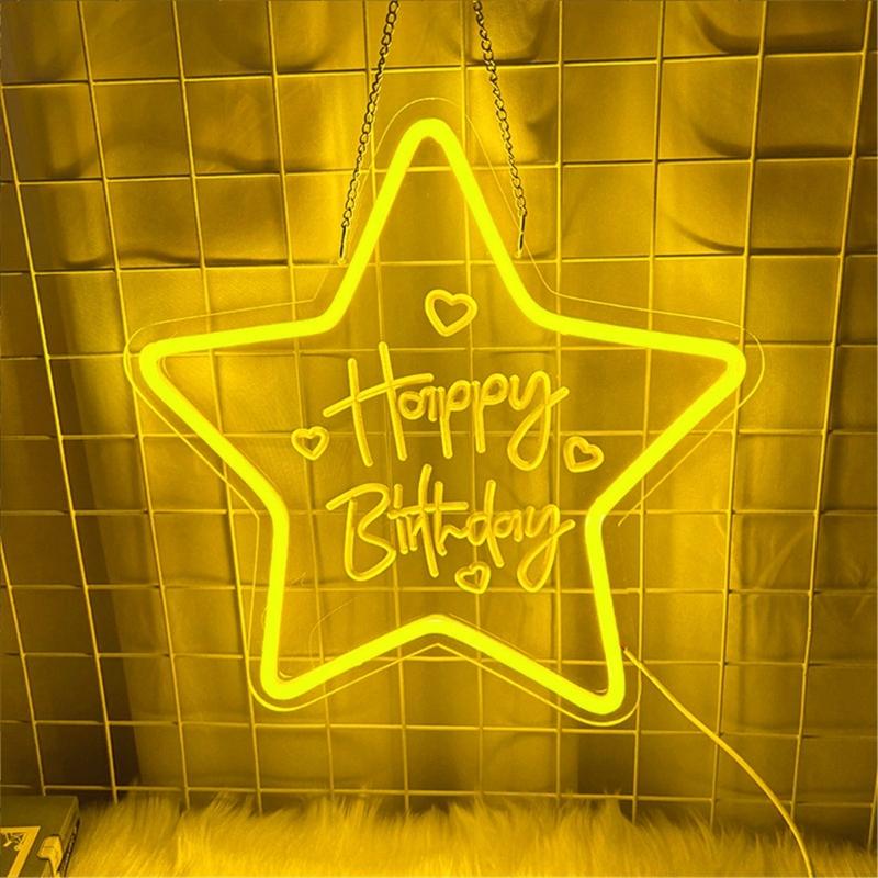 Bright LED Neons Light For Birthday Party Decors With Shatterproof Design And Energy Saving Feature