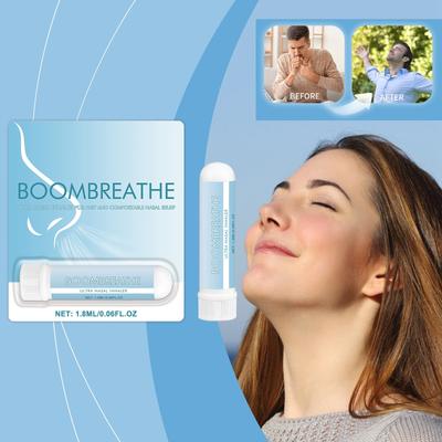 Inhalador Herbal para Alivio de la Congestión Nasal, Cuidado Herbal para la Circulación Fresco y Calmante, Inhalación Nasal para una Respiración más Suave. 1.8ML