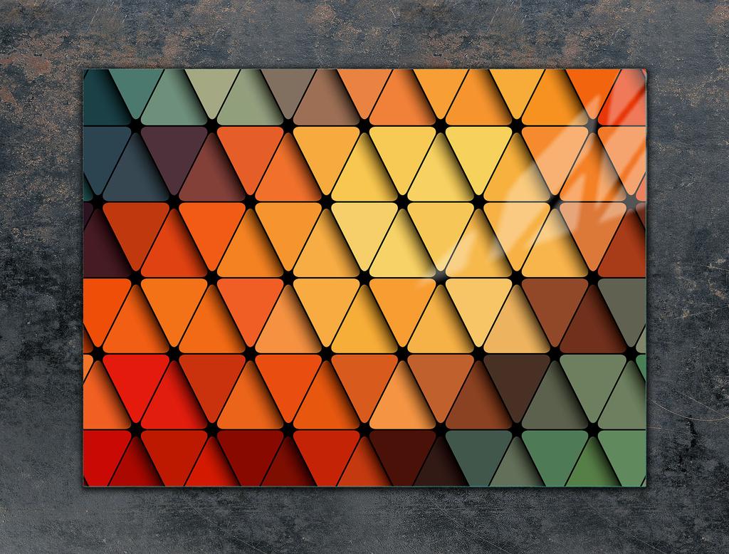 Glas-Schutzplatte für den Herd 70x52 Farbe