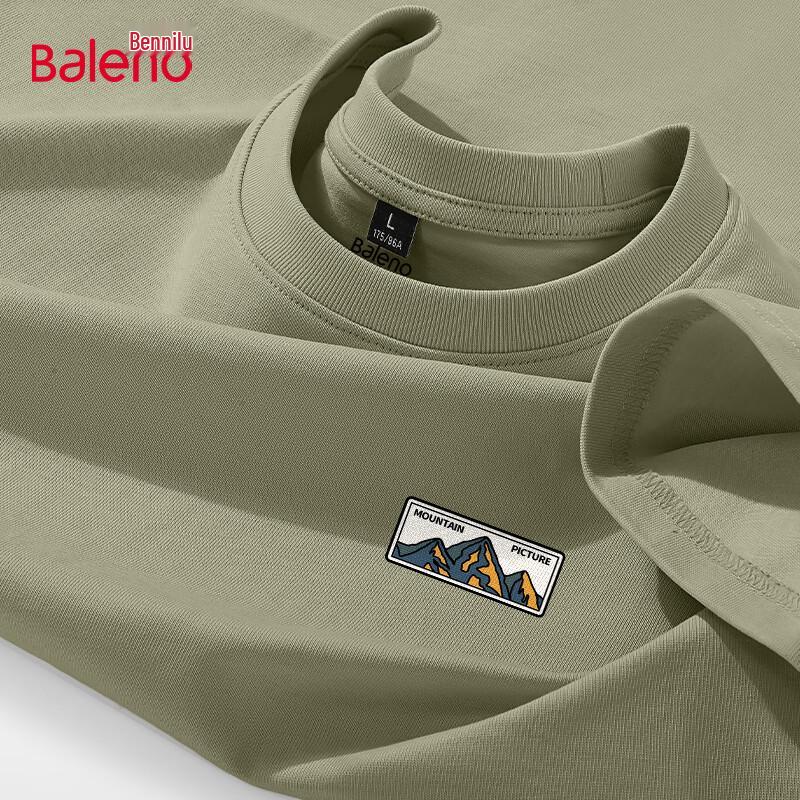 Baleno Men's Simple Mountain Series Short Sleeve T-shirt
