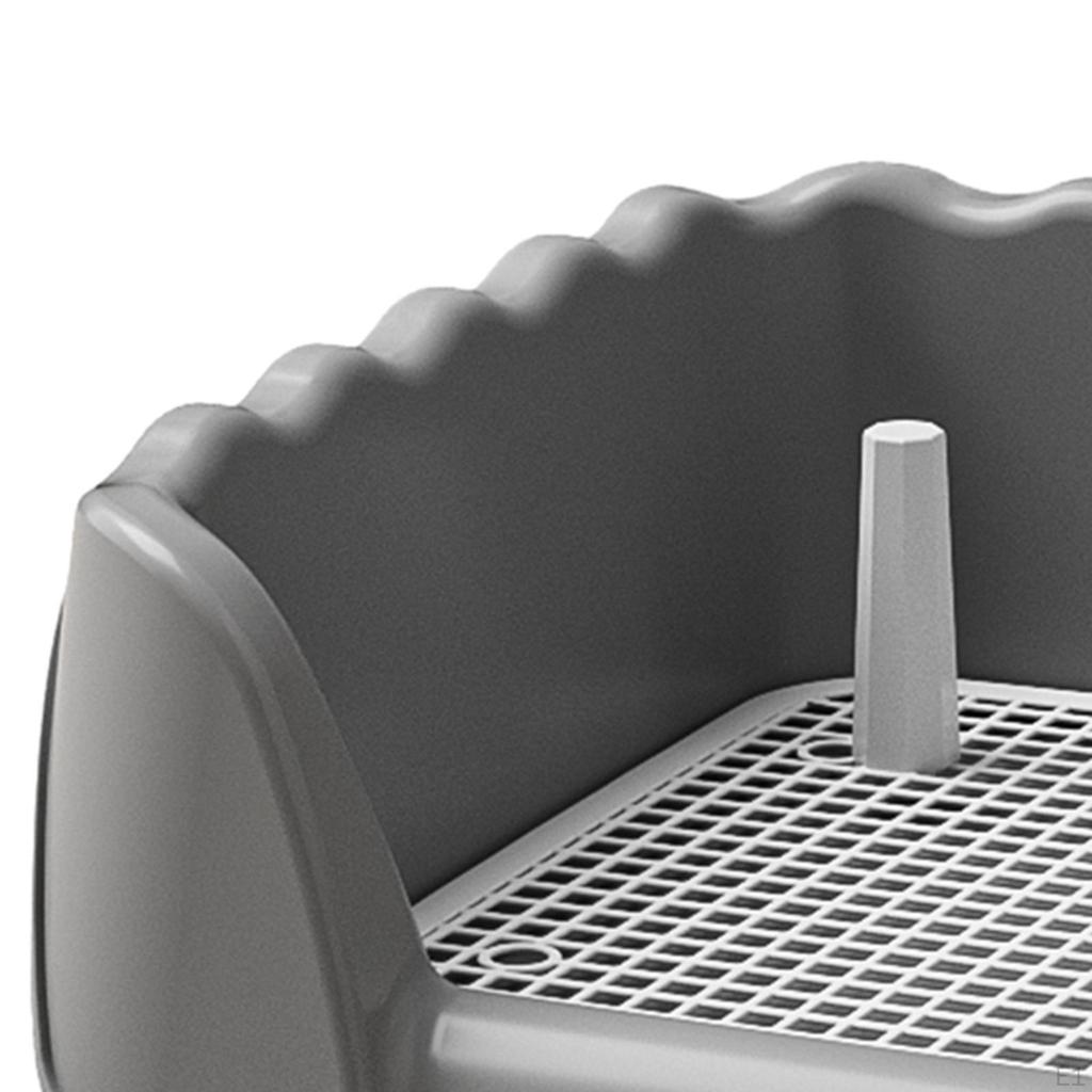 Dog Toilet Litter Box Detachable Heightened Fence Removable Training Potty Tray for Other Pets