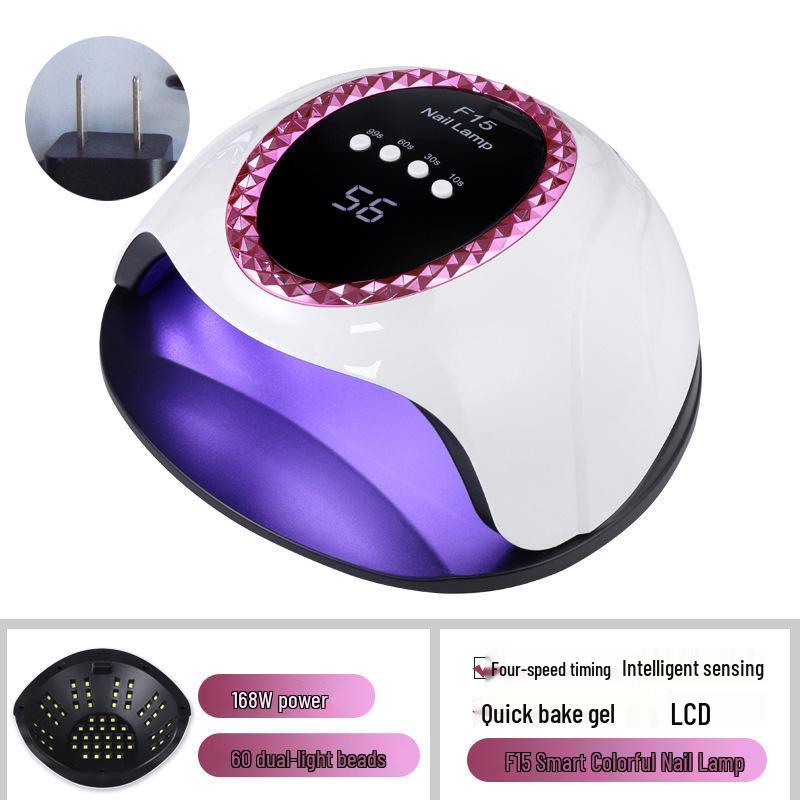 

Лампа для фототерапии ногтей F15: Гель для полимеризации рук и ног, Смарт-сенсор, 4 настройки таймера