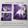 Dragon Purple Rose Bedding Duvet Cover Sets Duvet Covers Pillowcases Gifts (1 * Duvet Cover 2 * Pillowcases, Without Duvet Insert)