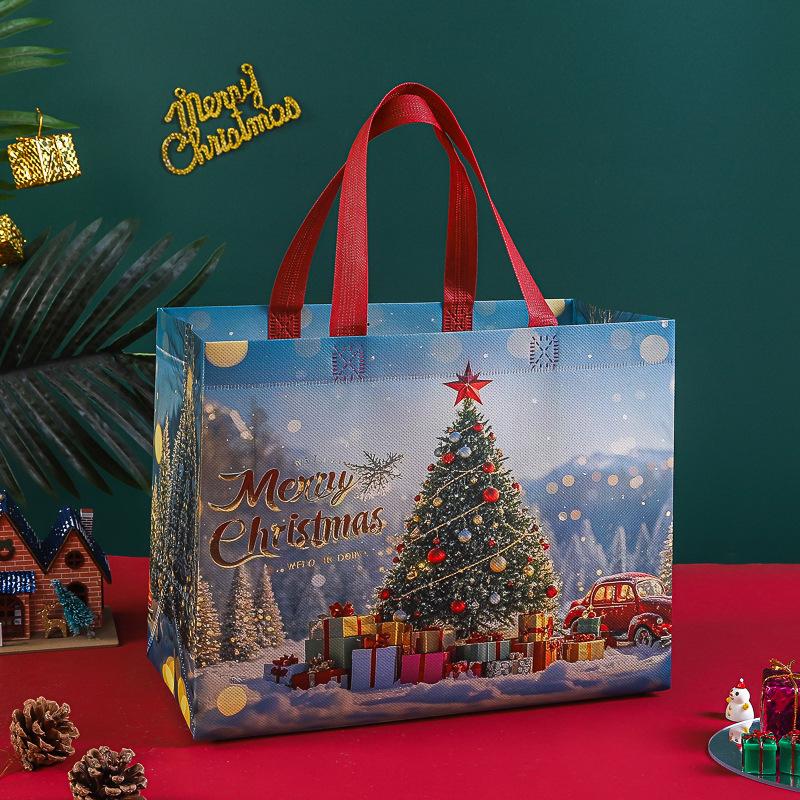 

Santa Claus Tote Bag Sturdy Foldable Gift Holder Christmas Gift Bag High-Quality High Capacity Christmas Bag For Christmas New