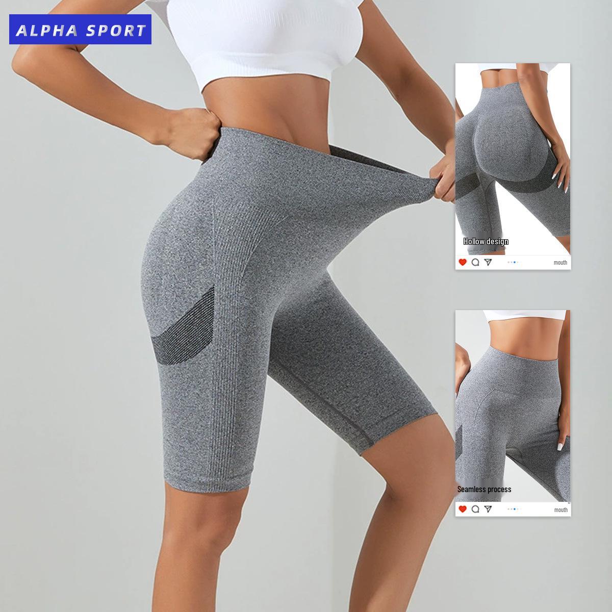 

Alpha Sport Women s Quick-Dry High-Waisted Booty Shorts Leggings Extra Large армія зелений колір