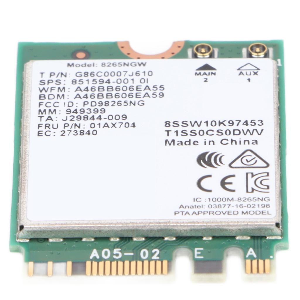 Kabellose Karte 2,4 GHz 5 GHz Dual-Frequenz Kompakt Stabil Zuverlässig Computerzubehör für Dell für Shenzhou für ASUS