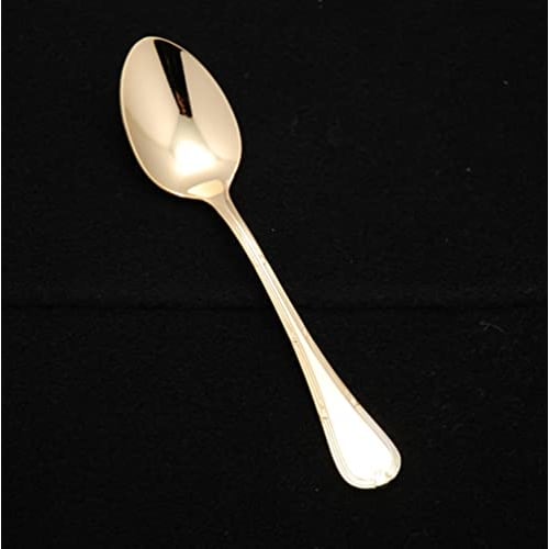 eve-mode TRIO 18-8 Largo Teaspoon, Gold-Plated Finish
