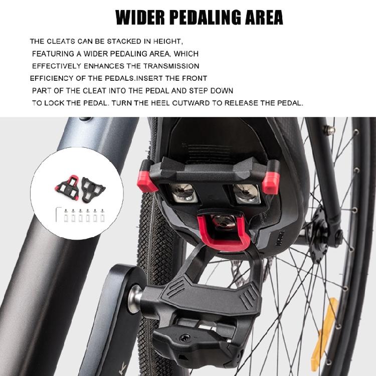 Fahrrad Pedalhaken Pedal Rennrad Pedalhaken mit Schrauben Fahrradpedale Schuhe Cleats Fahrradzubehör Langlebig