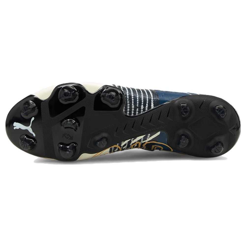 Puma Future Z 1.2 First Mile Round Toe Lace-Up AG FG Soccer Shoes Unisex Soccer Shoes Dark-Blue White 106673-01