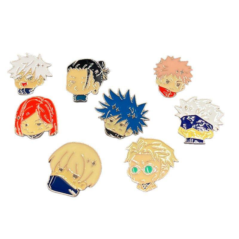 Jujutsu Kaisen Gojo Satoru Brooch - Cute Metal Badge for Backpack Accessory