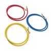 3pcs 150cm Refrigerant Charging Hose Air Conditioner Charging Hose 1 4in Fits for R12 R22 R502 Refrigerants Blue Red