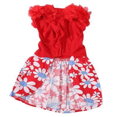 Dog Dress Soft Breathable Lightweight Cute Stylish Summer Clothes Floral Puppy Dress for Daily