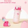 Stainless Steel Children's Water Bottle 350ML Straw Cup Fashion Insulated Cup  Kindergarten
