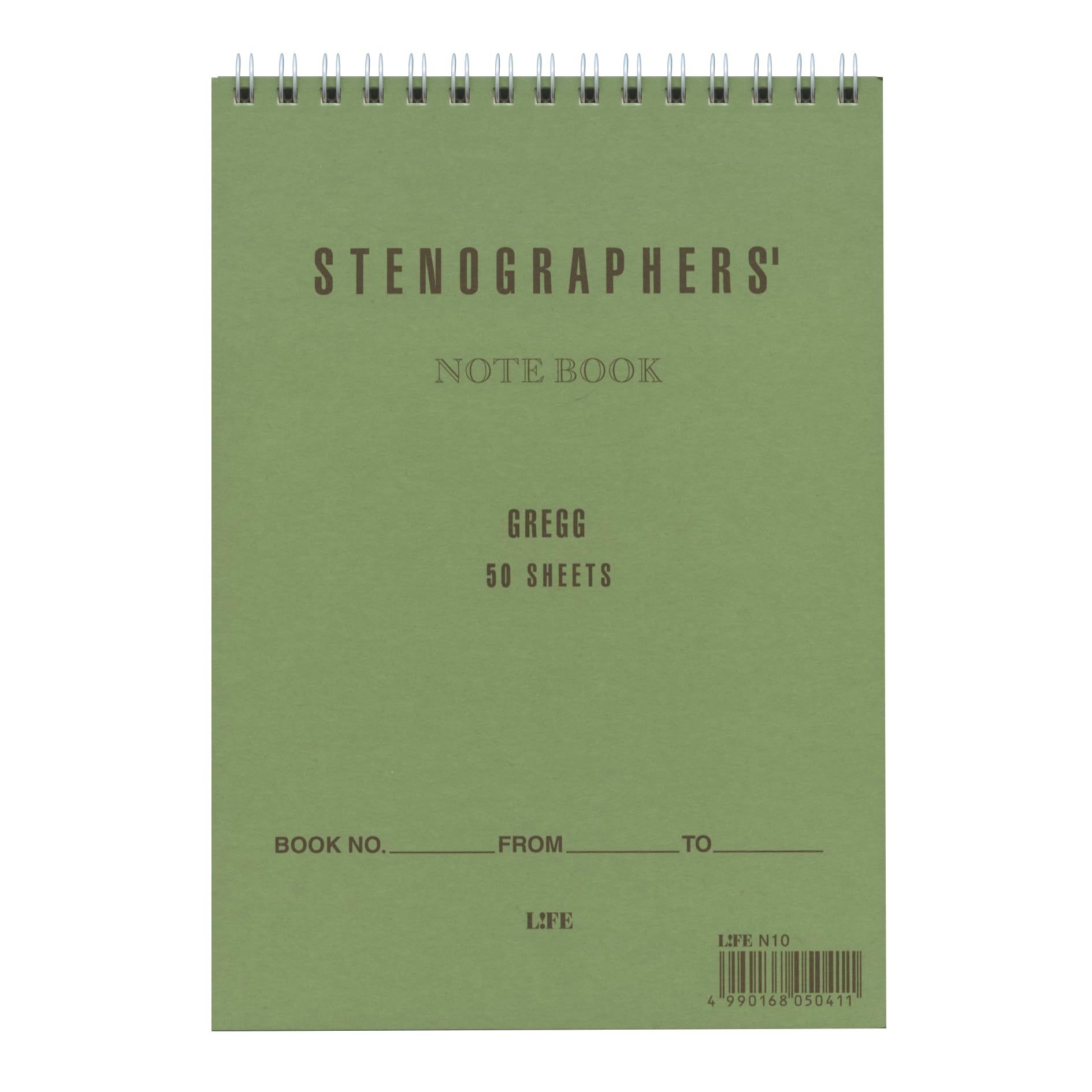 Life Notebook Center N10 Stenographer, Ruled,