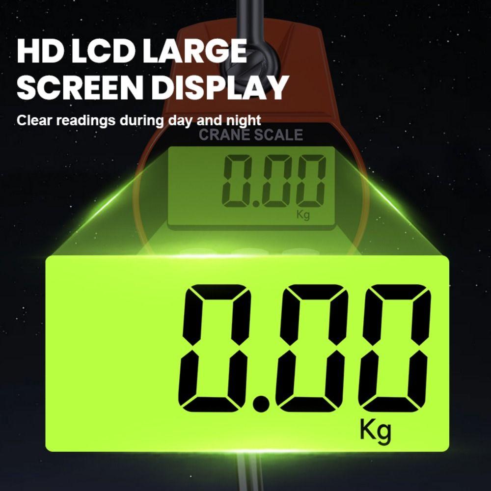 300/500KG Digital Hanging Scale Aluminum Shell Crane Scale Electronic Hook Scale  Port