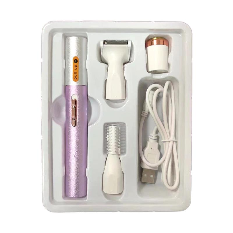 Multifunctional Women's Electric Shaver & Epilator with Eyebrow and Nose Hair Trimmer