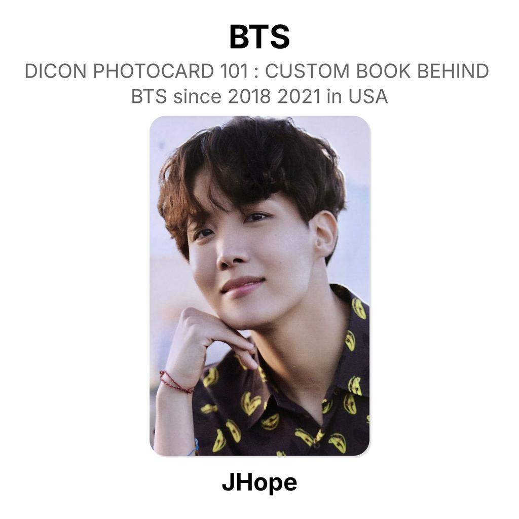 BTS DICON PHOTOCARD 101 : CUSTOM BOOK BEHIND BTS Since 2018 2021 In USA Official Photocard