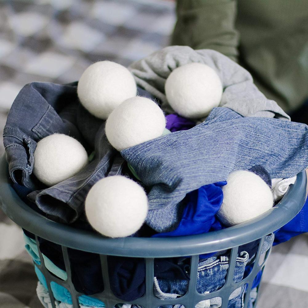Clothes Wool Dryer Balls Laundry Tumble Dryer Balls 6cm Dryer Balls Laundry Softener Reusable Home Washing Machine Accessories