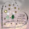 2D Flat, "Friends Are Like Stars" Acrylic Friendship Gift Desktop Decoration Plaque, Hand In Hand and Star Design, Suitable for Wall Decoration, Porch