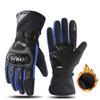 Winter Motorcycle Gloves Touchscreen Compatible Windproof Warm Thick Full Finger Riding Gear Men Women