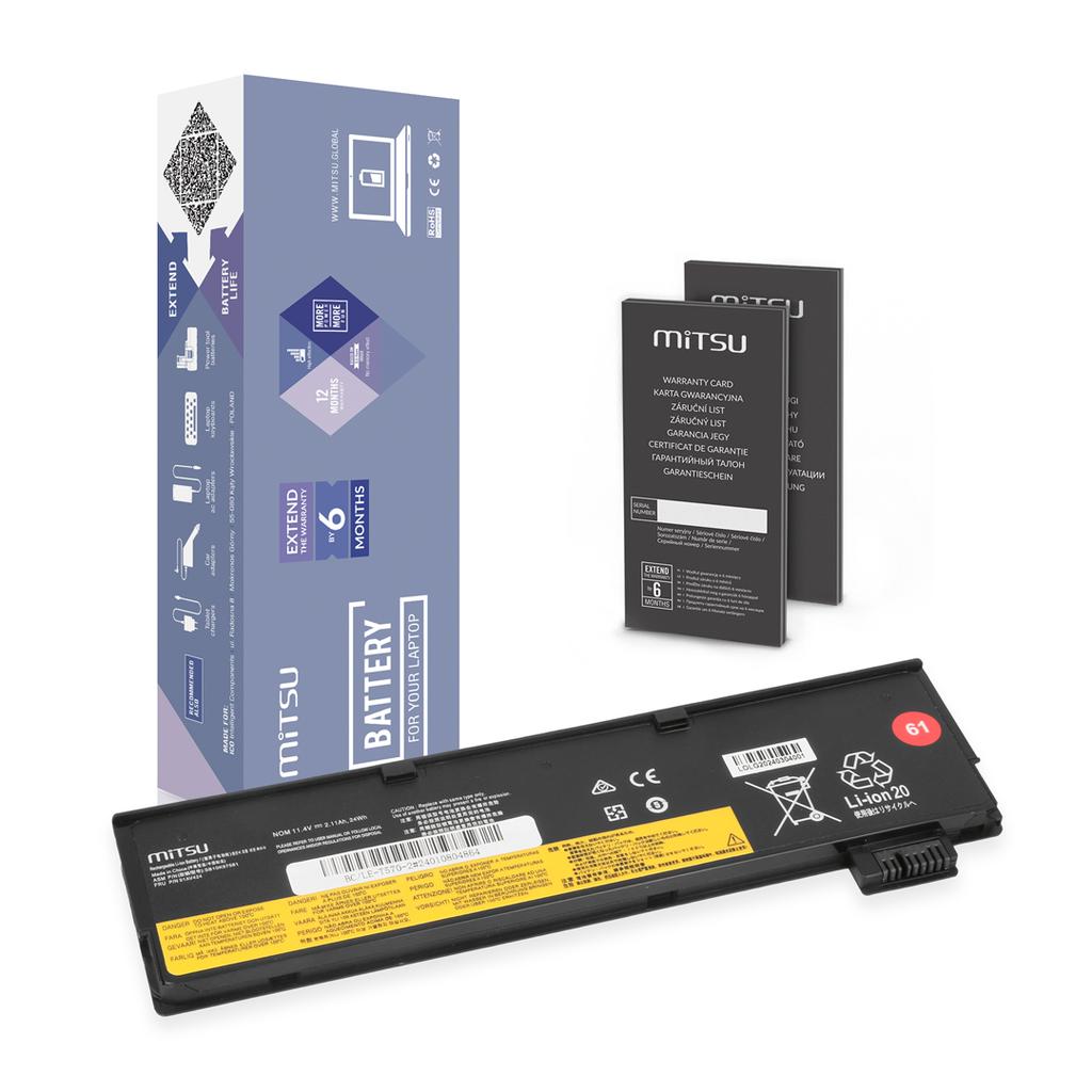 Battery SB10K97582 for Lenovo ThinkPad T470 T570