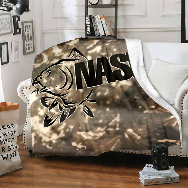 1pc Blanket Nash Tackle1 Print Design, Lightweight Blanket for Sofa, Bed- Soft &Warm, Gift for All Seasons like Christmas, Halloween