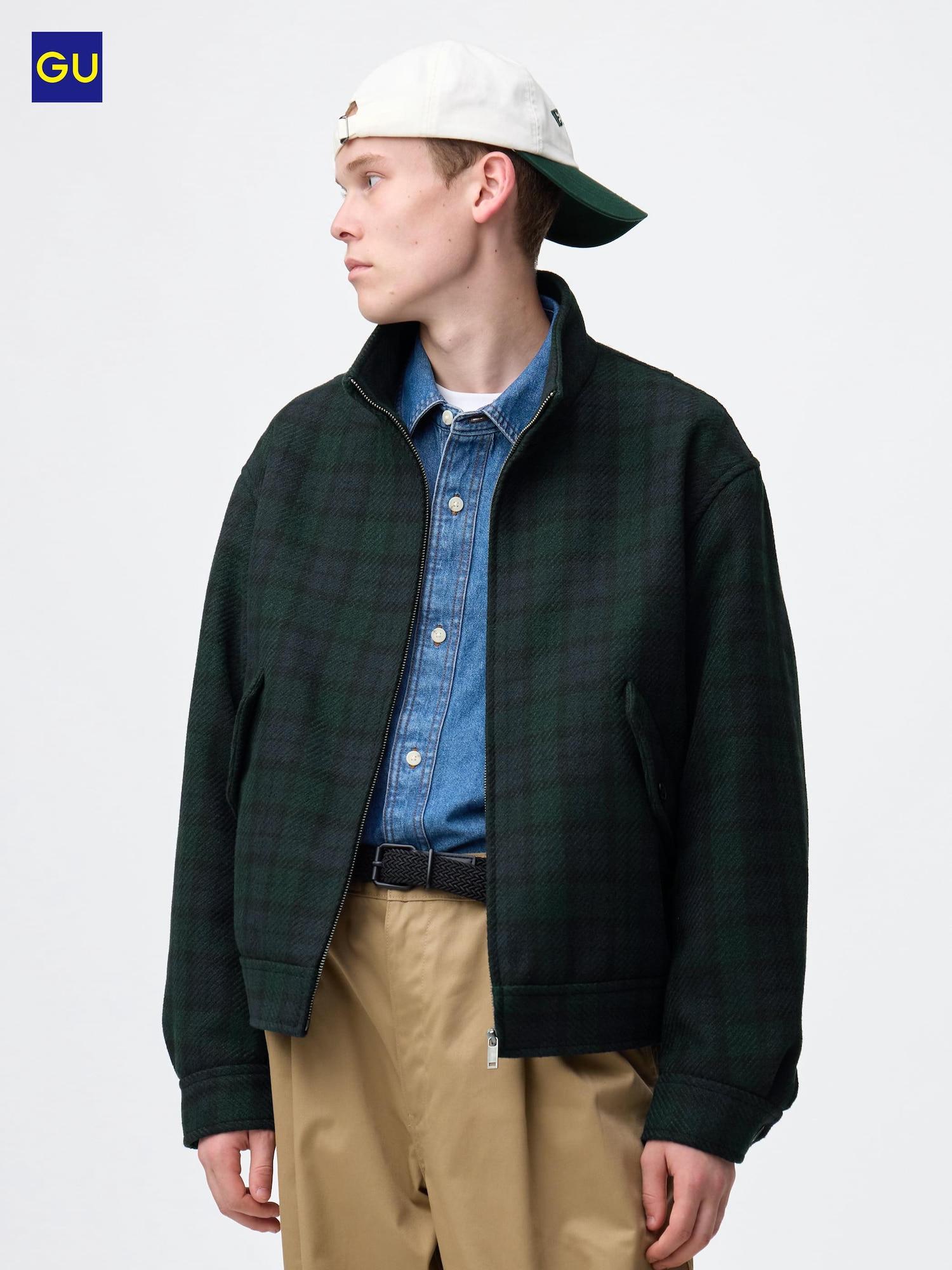 

Куртка Uniqlo Gu Cozy Melton на молнии с воротником-стойкой 58 DARK GREEN/MEN M