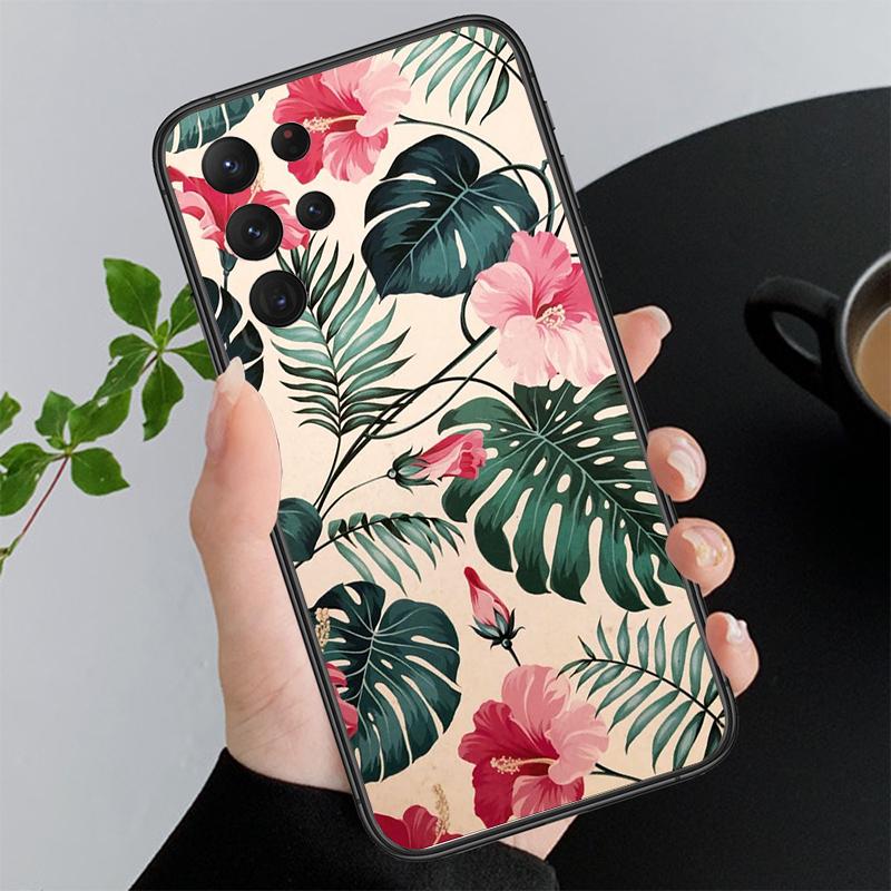 Palm Tree Leaves Phone Case For Samsung A52S A21S A33 A23 A13 A14 A32 A52 A53 A54 A51 A71 M51