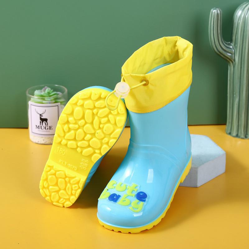 2025 new waterproof bundle cartoon dinosaur rain shoes children children girls baby children water shoes non-slip