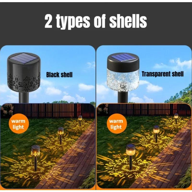 Solar Rasenleuchten Betrieben Wasserdicht Gartenlampe Landschaftsweg Außen für Hof Hinterhof Unterirdische Lampe Terrasse Dekorativ